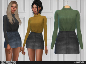 Sims 4 — ShakeProductions 564 - Outfit by ShakeProductions — Outfits/Short Dresses New Mesh All LODs Handpainted 20