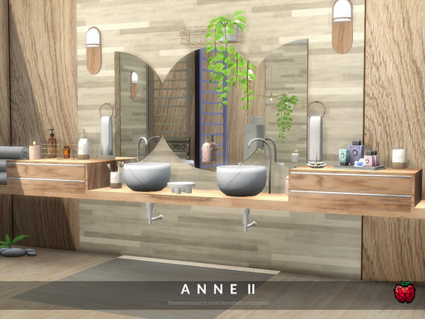 Sims 4 — Anne - bathroom by melapples — a tropical bathroom. enjoy! 9x6 $ 18487 short walls