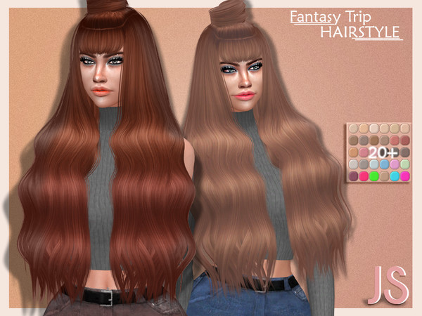 Sims 4 — JavaSims- Fantasy Trip (Hairstyle) by Mystic Studios — ABOUT