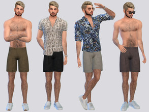 Sims 4 — Royce Bermuda Short by McLayneSims — TSR EXCLUSIVE Standalone item 9 Swatches MESH by Me NO RECOLORING Please