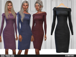 Sims 4 — ShakeProductions 566 - Dress by ShakeProductions — Full Body/Short Dresses New Mesh All LODs Handpainted 18