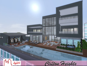 Sims 4 — Clifton Heights by Lyca02 — Rooftop house with a breathtaking view. This decadent penthouse property overlooking