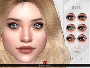 Sims 4 — Realistic Eye N15 - All ages by remaron — -21 Swatches -Custom CAS thumbnail -All age category -Both gender