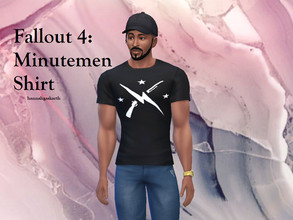 Sims 4 — Fallout 4: Minutemen Shirts [SET] by hannahgaskarth2 — The Minutemen logo as a shirt that I forgot to add to one