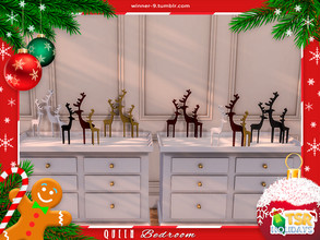 Sims 4 — Holiday Wonderland Queen Decor deers by Winner9 — Decor deers from my Queen bedroom, you can find it easy in