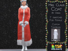 Sims 4 — Holiday Wonderland - Mrs Claus Coat by Dissia — Mrs Claus Coat 7 swatches Hope you like it! :)