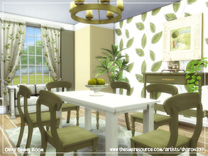Sims 4 — Oliva Dining Room by sharon337 — 6 x 5 Room $13,041 Please make sure you download all required Custom Content
