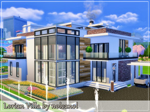 Sims 4 — Lorian Villa / No CC by nolcanol — Lorian Villa is a house for a big family. On the first floor there is a