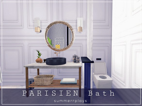 Sims 4 — Parisien - Bathroom by Summerr_Plays — Paris inspired bathroom, part of the Parisien series of rooms. Check out