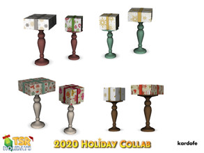 Sims 4 — 2020 Holiday Collab TSR_kardofe_Gifts by kardofe — Three small gift bags, packed in small wooden boxes,
