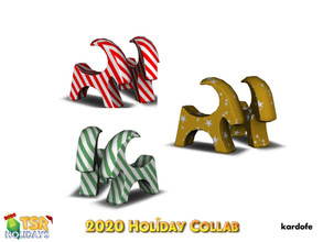 Sims 4 — 2020 Holiday Collab TSR_kardofe_Reindeer by kardofe — Set of two decorative figures, in three colour options