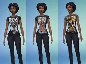 Sims 4 — Suicide Silence Shirts by Lord_Vortranox — This is a collection of 6 Suicide Silence shirts for both male and