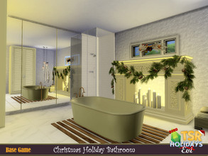 Sims 4 — Holiday Wonderland _Christmas bathroom by evi — There is nothing more necessary than a relaxing bubble bath