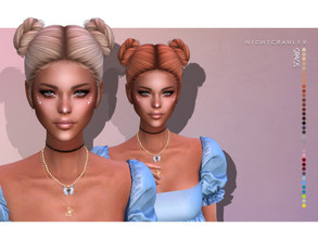 Sims 4 — Nightcrawler-Grace (HAIR) by Nightcrawler_Sims — NEW HAIR MESH T/E Smooth bone assignment All lods 35colors