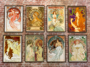 Sims 4 — Art Nouveau Paintings: Mucha by rrtt4 — -New Mesh by rrtt -8 swatches -Base Game Compatible 
