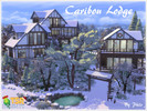 Sims 4 — Holiday Wonderland_Caribou Lodge (No CC) by philo — Caribou Lodge is the home of a traveler who ended up living