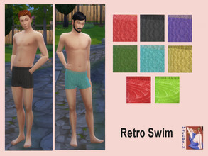 Sims 4 — ws Retro Swim by watersim44 — Retro Swim, in retro color. Clothing for man. Comes in different variants