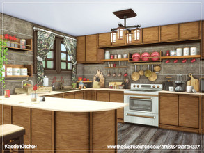 Sims 4 — Kaede Kitchen by sharon337 — 8 x 5 Room $16,389 Please make sure you download all required Custom Content for