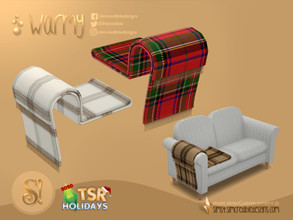 Sims 4 — Holiday Wonderland - Warmy Blanket by SIMcredible! — by SIMcredibledesigns.com available at TSR 6 colors