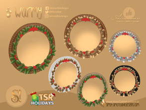 Sims 4 — Holiday Wonderland - Warmy mirror by SIMcredible! — by SIMcredibledesigns.com available at TSR 4 colors +