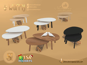 Sims 4 — Holiday Wonderland - Warmy coffee table by SIMcredible! — by SIMcredibledesigns.com available at TSR 4 colors +