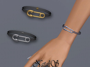 Sims 3 — NataliS TS3 Safety pin bracelet by Natalis — NataliS TS3 Safety pin bracelet. FT-FA-FE