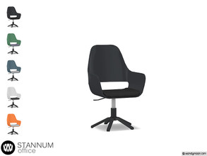 Sims 4 — Stannum Desk Chair by wondymoon — - Stannum Office - Desk Chair - Wondymoon|TSR - Creations'2020