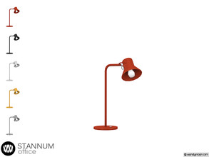 Sims 4 — Stannum Desk Lamp by wondymoon — - Stannum Office - Desk Lamp - Wondymoon|TSR - Creations'2020