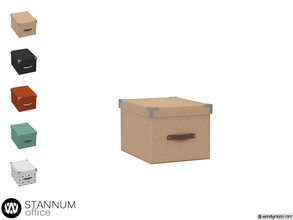Sims 4 — Stannum Storage Box by wondymoon — - Stannum Office - Storage Box - Wondymoon|TSR - Creations'2020