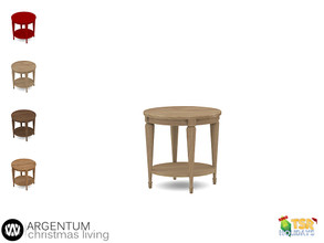 Sims 4 — Holiday Wonderland - Argentum End Table by wondymoon — - Argentum Christmas Living - End Table - Wondymoon|TSR -