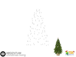 Sims 4 — Holiday Wonderland - Argentum Christmas Tree Light by wondymoon — - Argentum Christmas Living - Christmas Tree