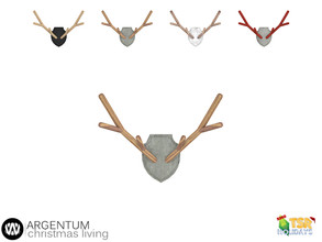 Sims 4 — Holiday Wonderland - Argentum Wooden Deer Horns by wondymoon — - Argentum Christmas Living - Wooden Deer Horns -