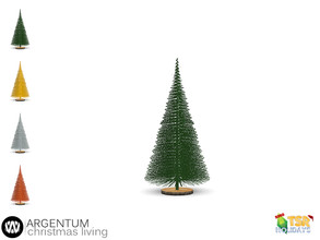Sims 4 — Holiday Wonderland - Argentum Tabletop Tree Decor by wondymoon — - Argentum Christmas Living - Tabletop Tree