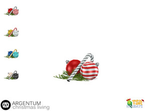 Sims 4 — Holiday Wonderland - Argentum Christmas Tabletop Decor by wondymoon — - Argentum Christmas Living - Christmas