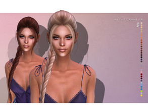 Sims 4 — Nightcrawler-AVA (HAIR) by Nightcrawler_Sims — NEW HAIR MESH T/E Smooth bone assignment All lods 35colors Works