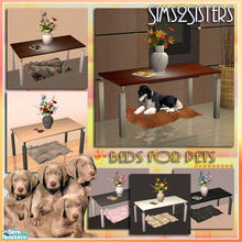 Sims 2 — S2S Bed for Pet No. 233021 - Set by sims2sisters — Where do all dogs like to sleep? Under the table :)Here you
