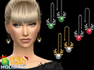 Sims 4 — Winter Wonderland_NataliS_ Xmas reindeer earrings by Natalis — Xmas reindeer earrings by NataliS. FT-FA-FE 3