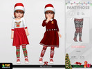 Sims 4 — Holiday Wonderland - Christmas Pantyhose for Girls 01 by remaron — -10 Swatches -Custom CAS thumbnail -Toddler