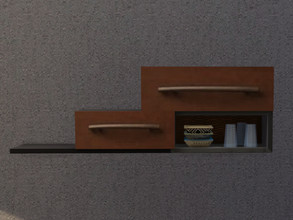 Sims 4 — New York Christmas Kitchen Shelf by seimar8 — A modern and contemporary Kitchen Shelf for all your clutter. Part
