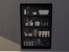 Sims 4 — New York Christmas Illusion Recess Shelf by seimar8 — An illusional recess shelf to place in kitchens to make