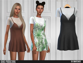 Sims 4 — ShakeProductions 575 - Dress by ShakeProductions — Full Body/Short Dresses New Mesh All LODs Handpainted 35