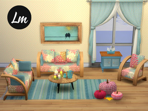 Sims 4 — Cozy Days living room by Lucy_Muni — A cozy furniture set, created from Seasons expansion pack and Sims 4 base