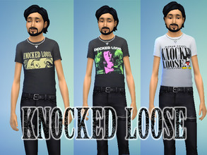 Sims 4 — Knocked Loose Shirts by Lord_Vortranox — This is a collection of 12 (6 male and female) shirts for the hardcore