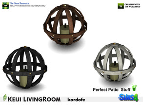 Sims 4 — kardofe_Keiji LivingRoom_Candlestick by kardofe — Original metal candlestick, in three color options 