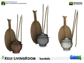 Sims 4 — kardofe_Keiji LivingRoom_Decorative set by kardofe — Decorative set to put in a corner of the room, to fit