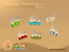 Sims 4 — Holiday Wonderland - Christmas Entrance - glass trees by SIMcredible! — by SIMcredibledesigns.com available at