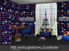 Sims 4 — MB-Anticipation_IceSkate by matomibotaki — MB-Anticipation_IceSkate Funny Christmas wallpaper for children with