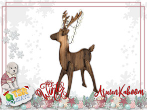 Sims 4 — Holiday Wonderland  - Floor Deer Lamp by ArwenKaboom — Base game item. Found in Light - Floor Lamps Hope you