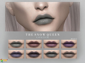 Sims 4 — Holiday Wonderland - Snow Queen Lipstick by -Merci- — New Lipstick for Sims4! -Lipstick for both gender,