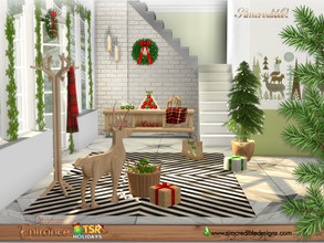 Sims 4 — Holiday Wonderland -  Christmas Entrance by SIMcredible! — It's time to decorate the house and welcome the